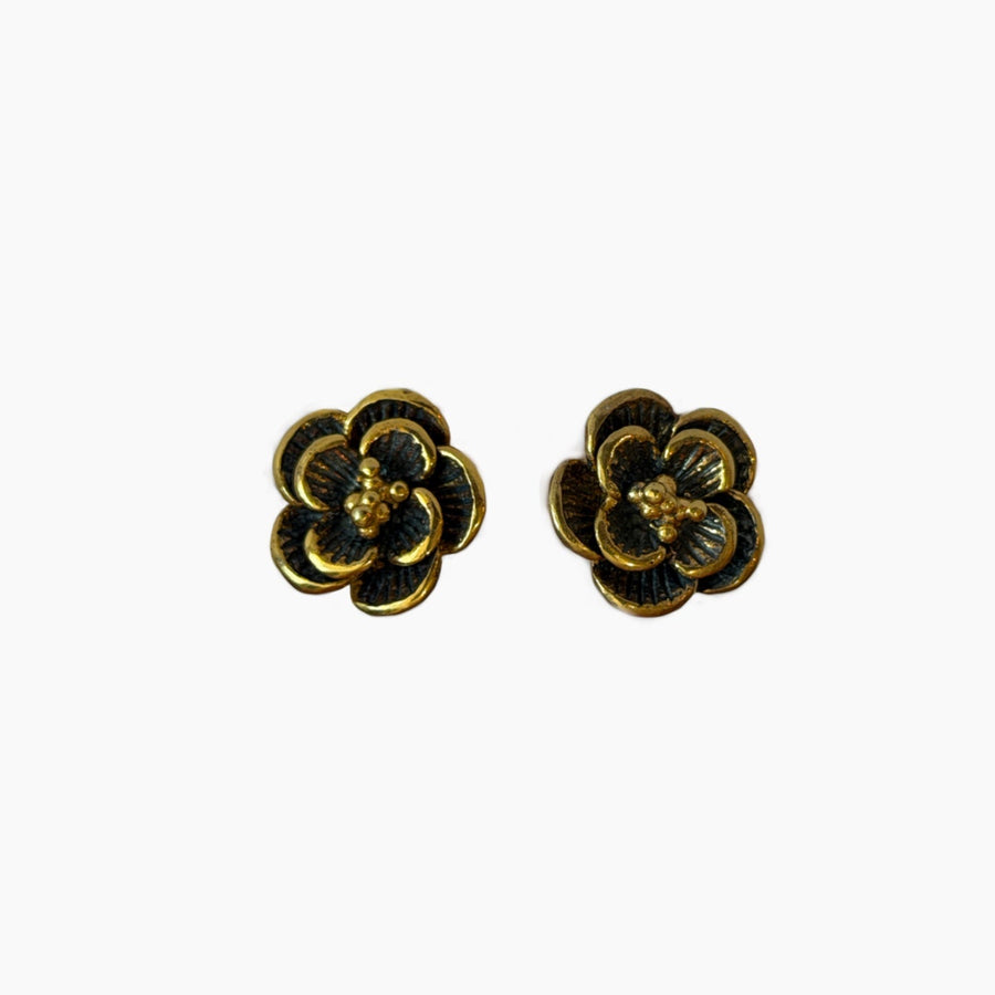 Kolczyki Flora maxi Gold Oxide