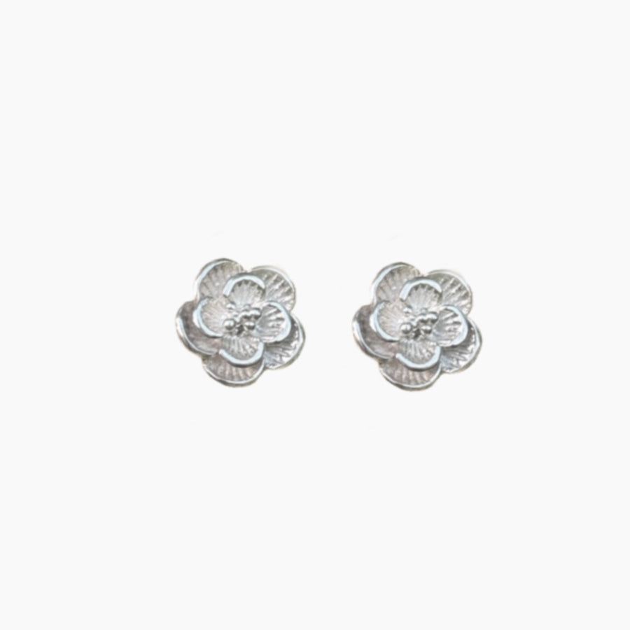 Kolczyki Flora maxi Silver