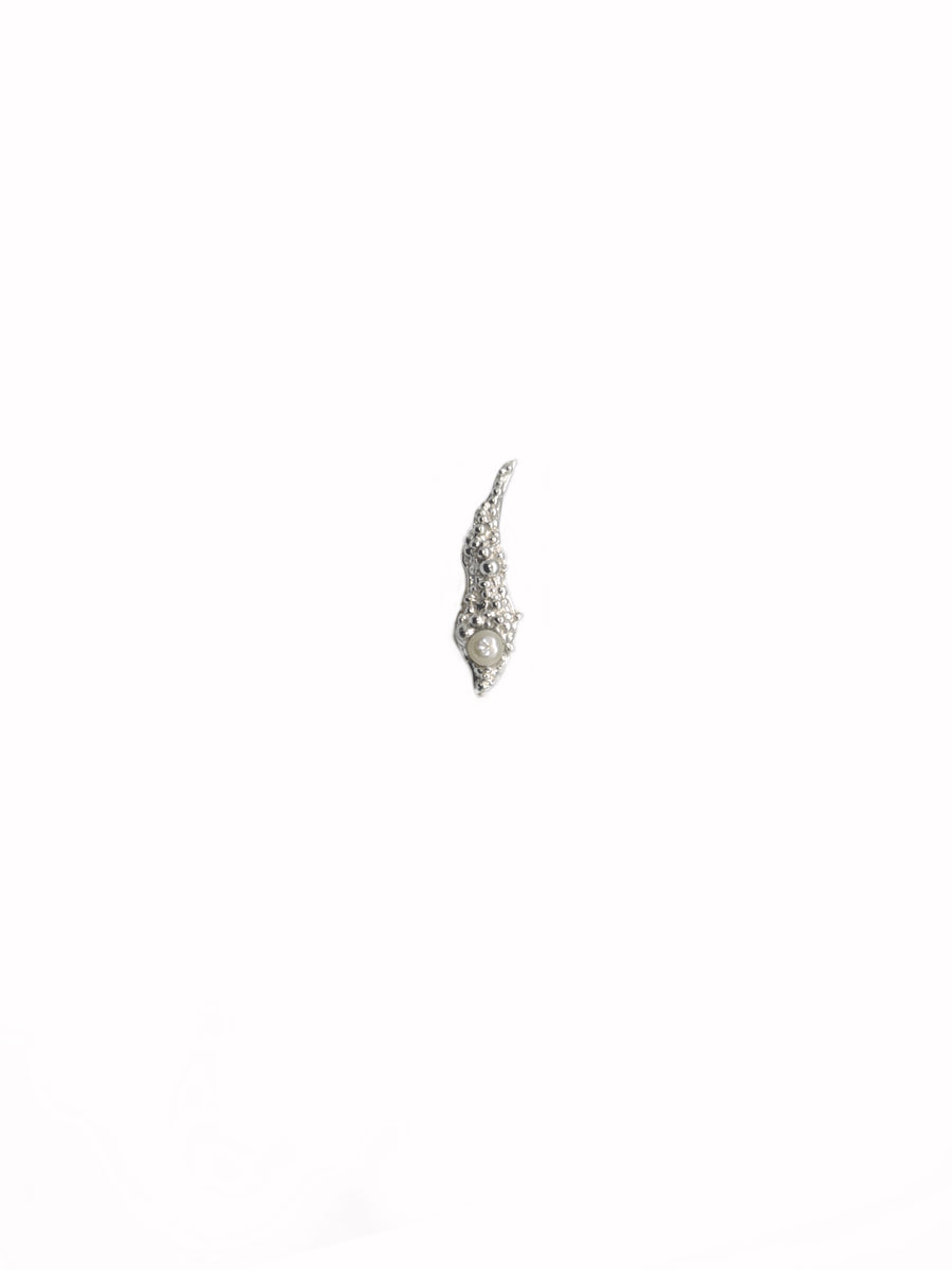 Nausznica Seafoam Pearl Silver