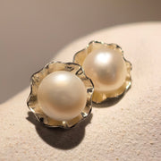 Kolczyki Blooming Pearl Silver