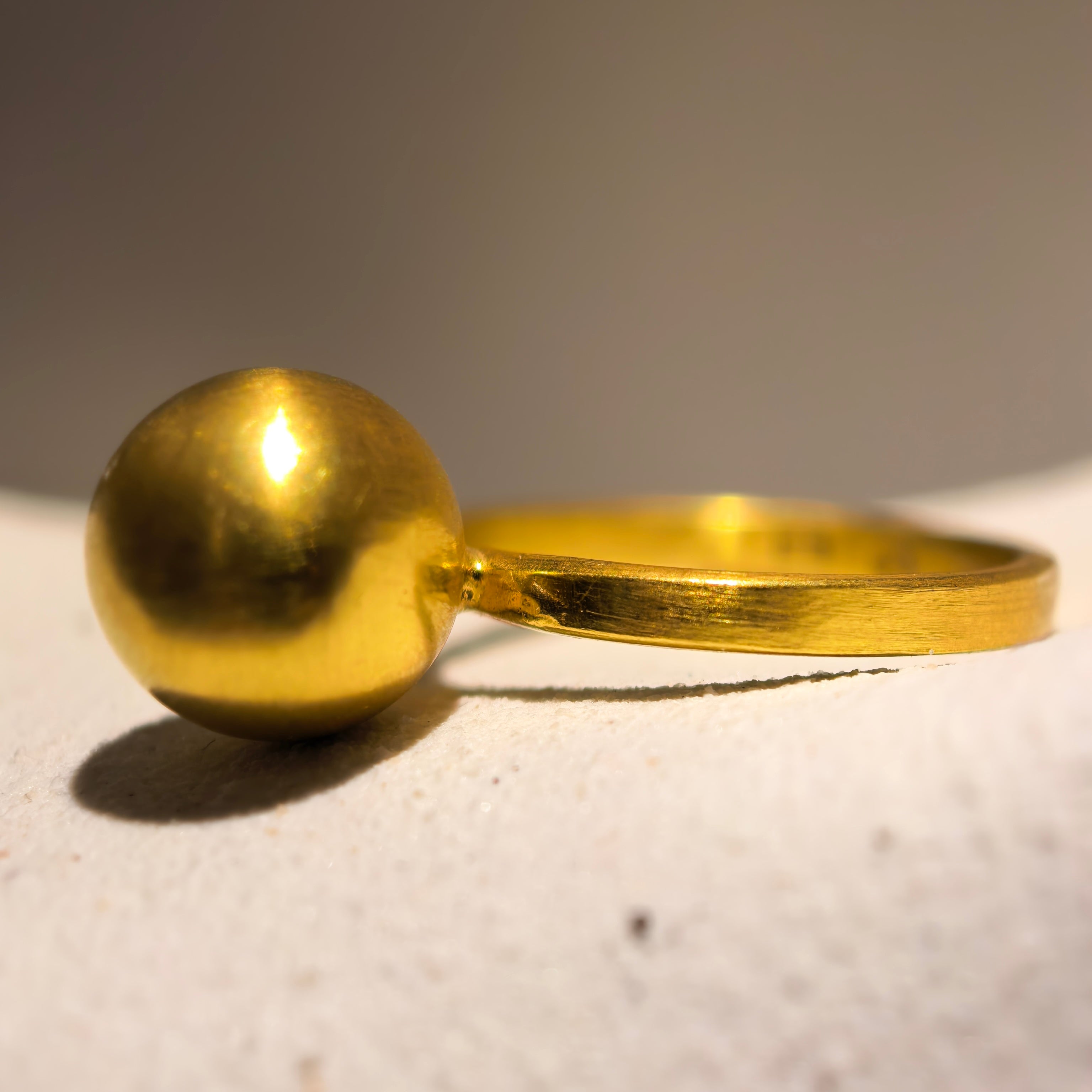 Pierścionek Bubble Gold