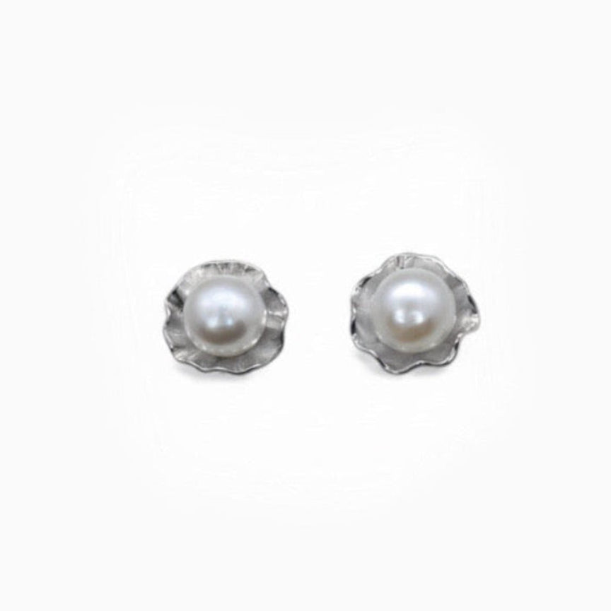 Kolczyki Blooming Pearl Mini Silver