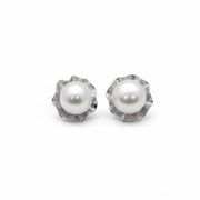 Kolczyki Blooming Pearl Silver