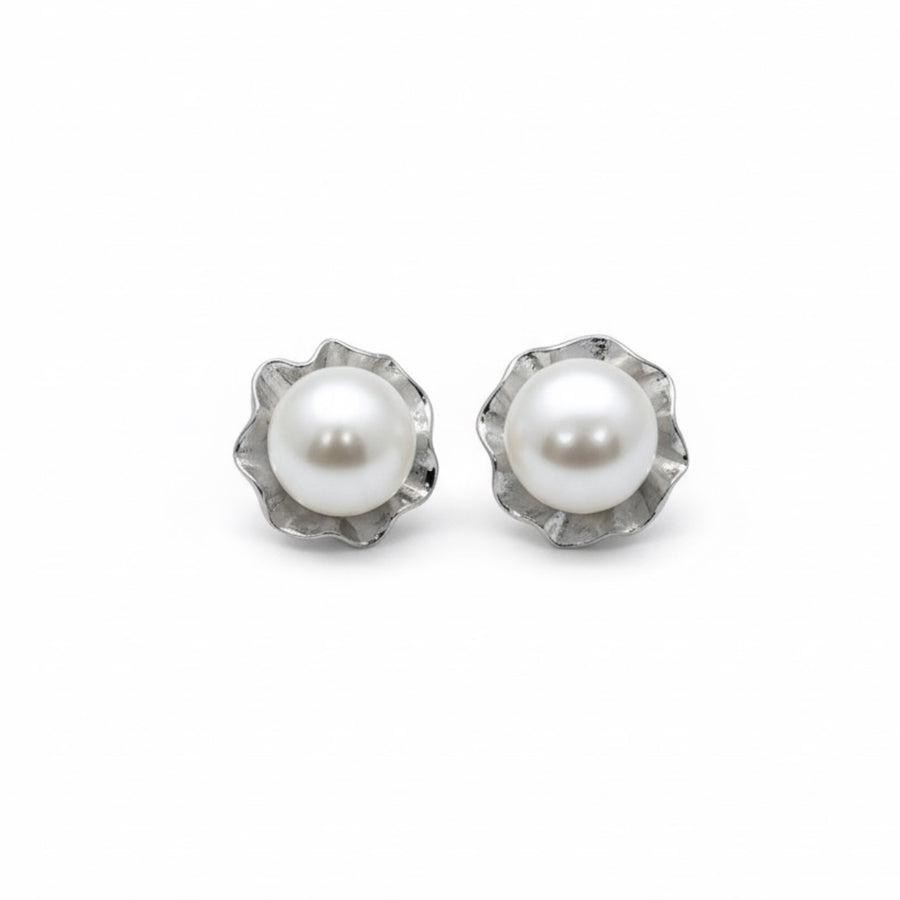 Kolczyki Blooming Pearl Silver
