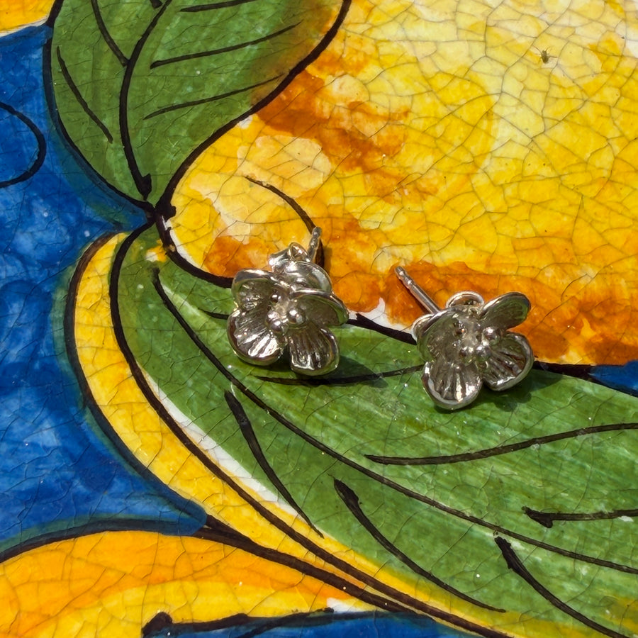 Kolczyki Flora mini Silver