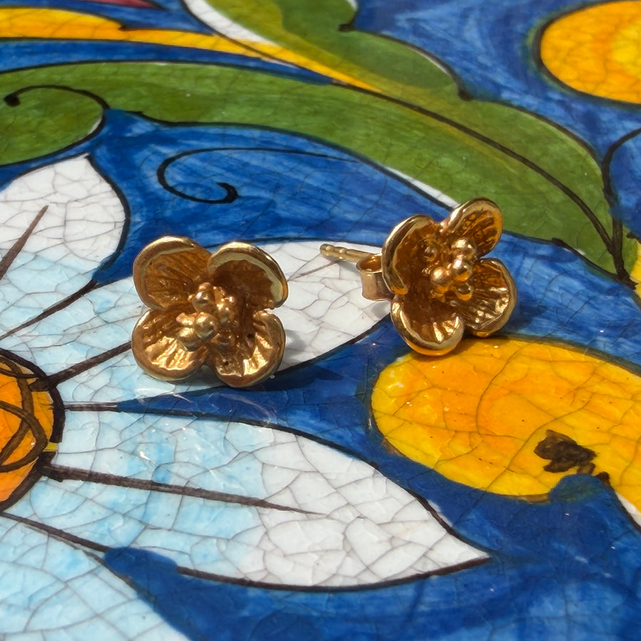 Kolczyki Flora mini Gold