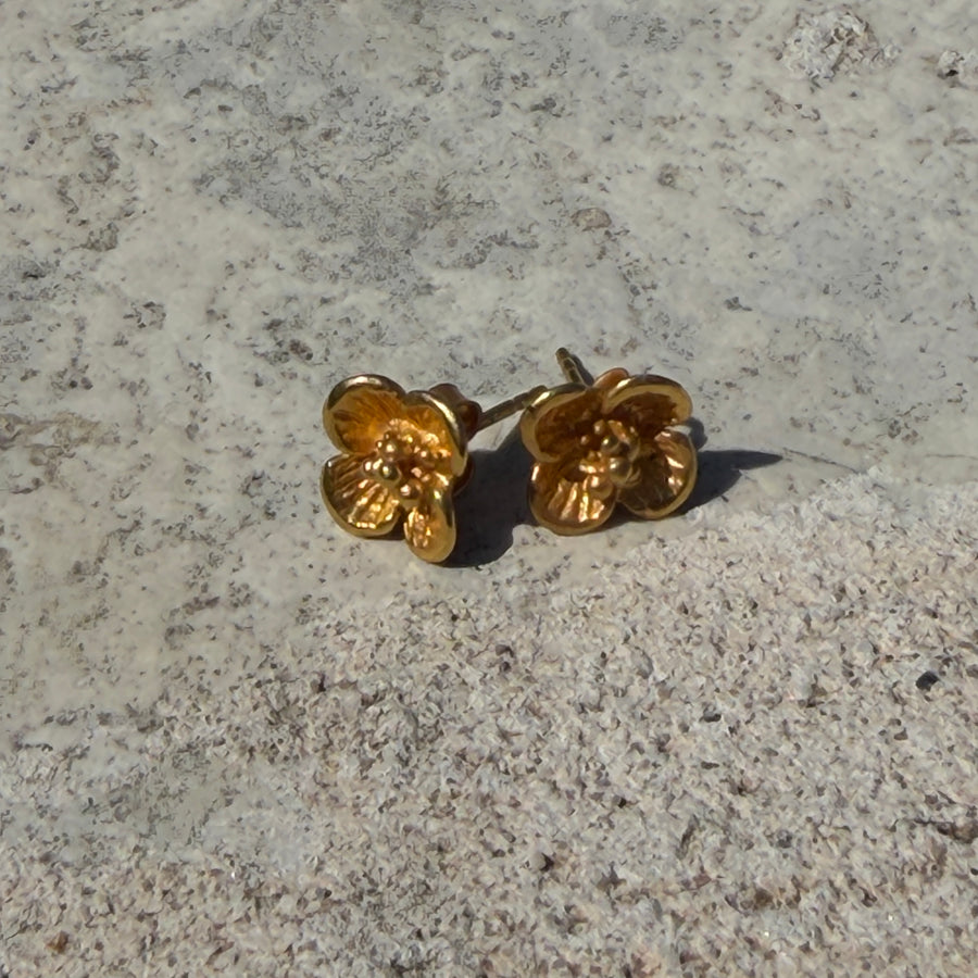 Kolczyki Flora mini Gold