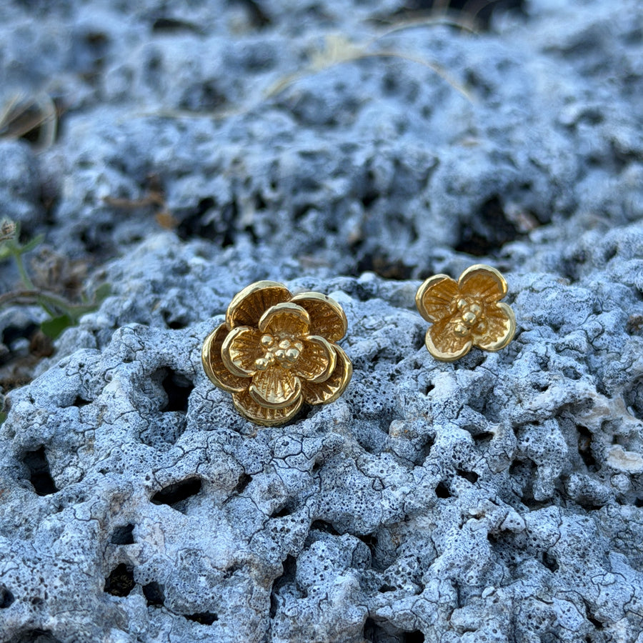 Kolczyki Flora mini Gold